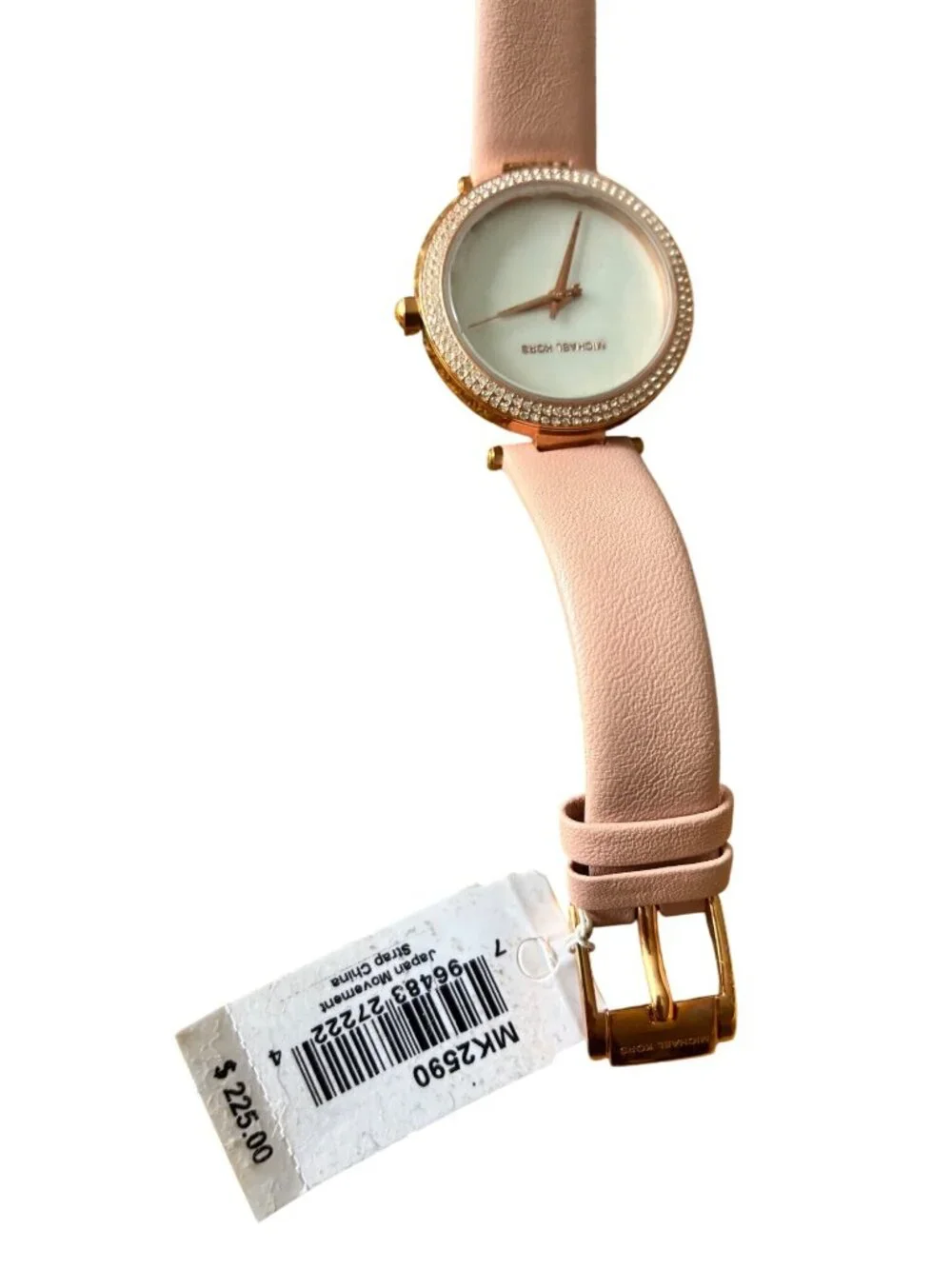 Michael‎ Kors MK2590 Mini Parker  Watch Womens Rose Gold-Tone Watch Pink Leather